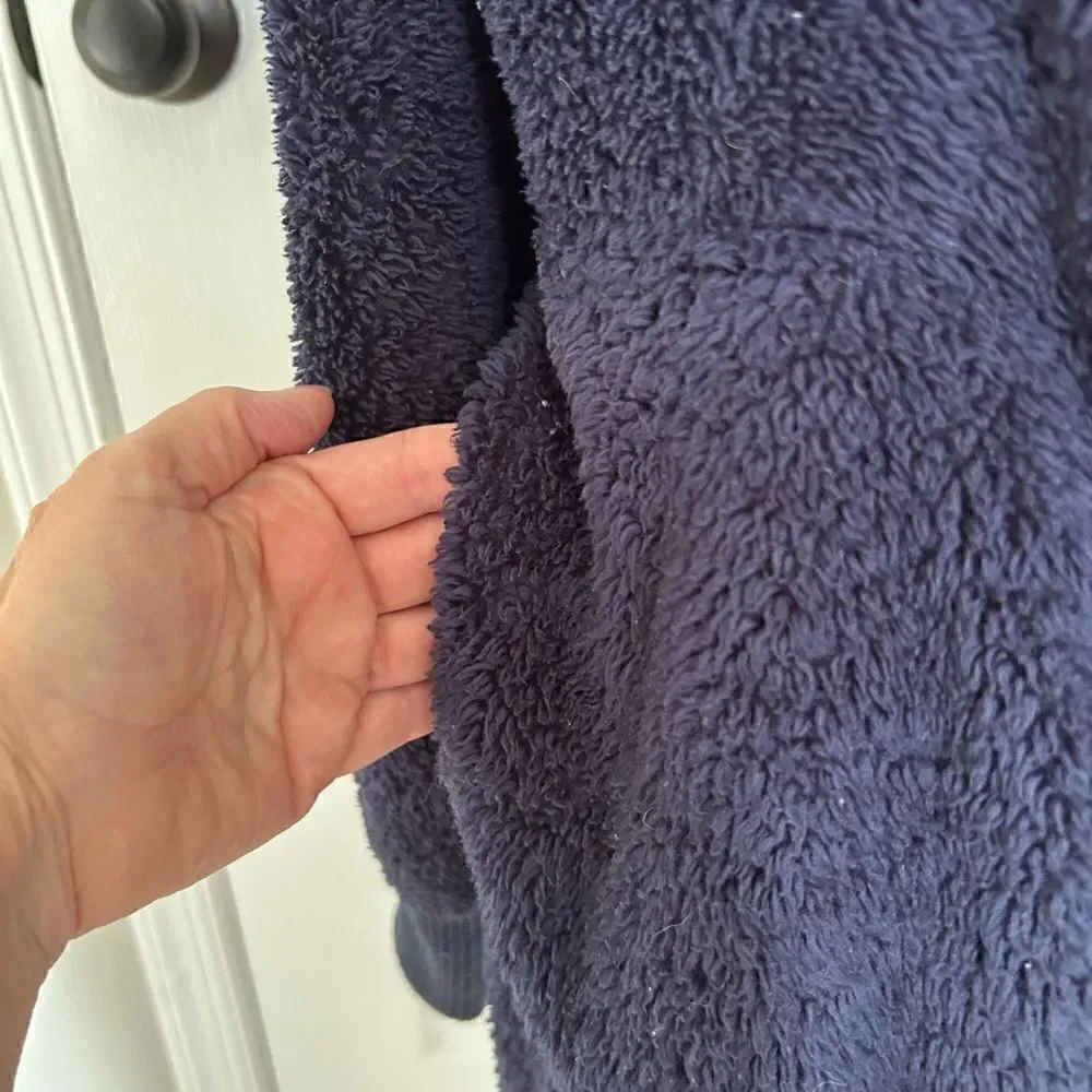 Hem & Thread Blue Super Comfy Hoodie Cardigan